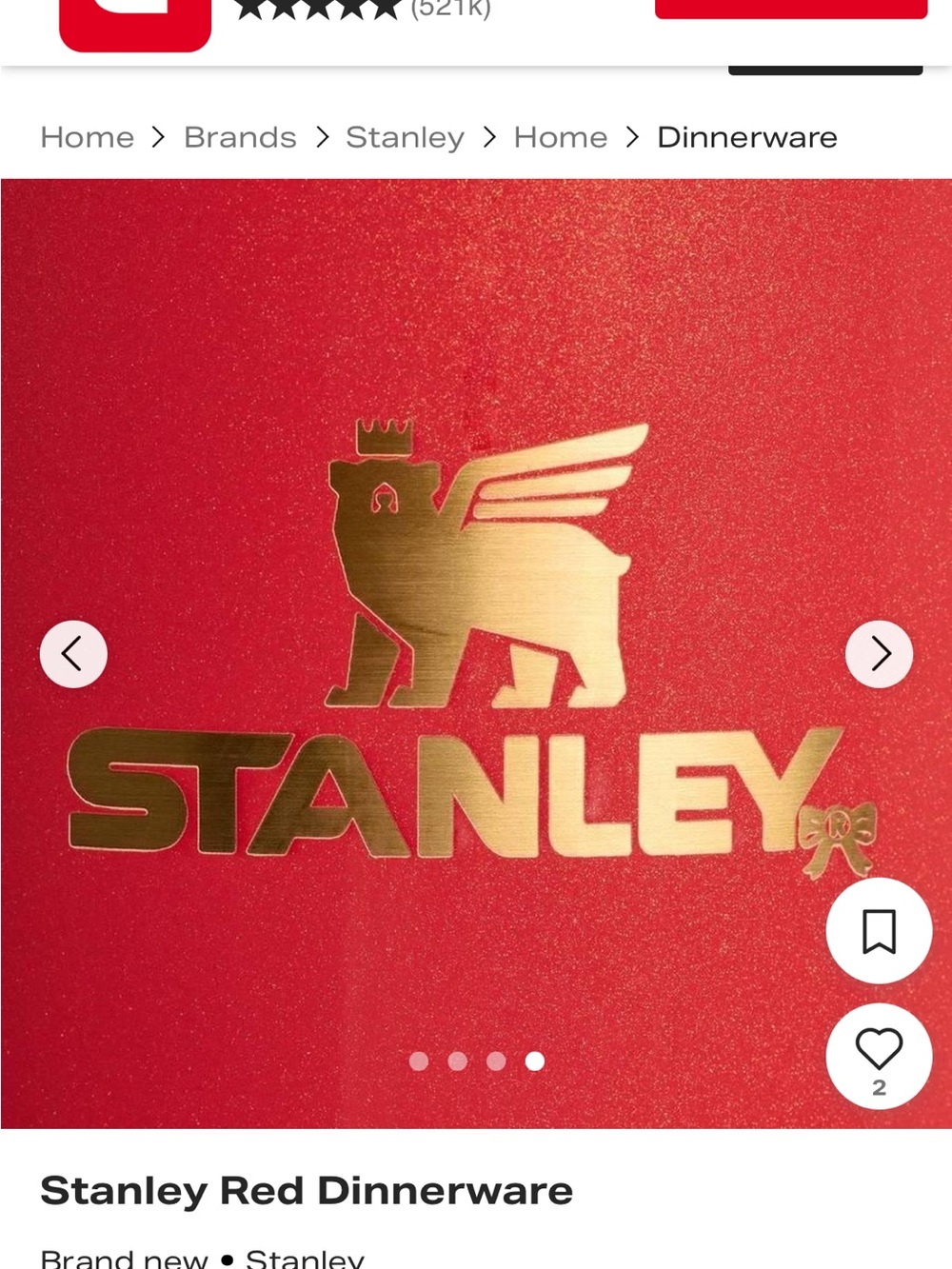 Stanley - Limited Edition - Scarlet Tinsel 40 oz Quencher - Picture 6 of 6